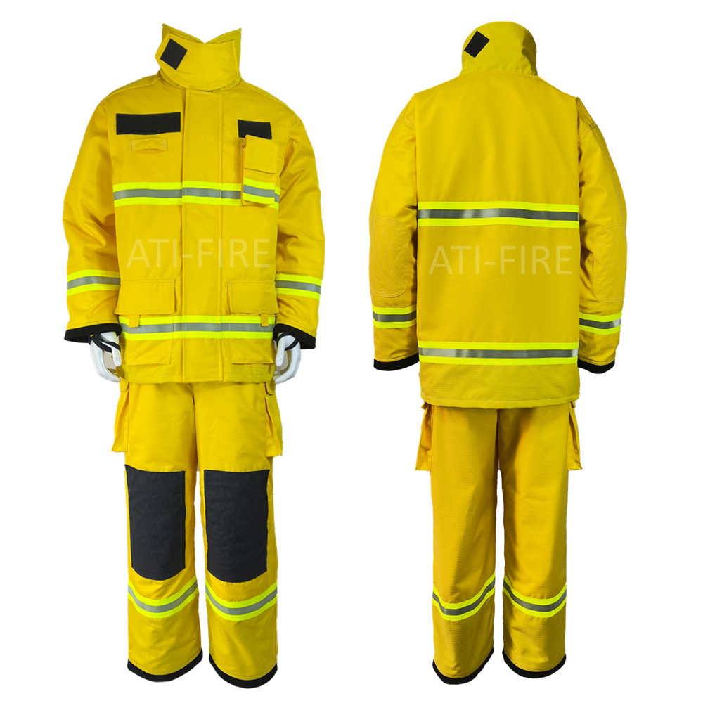RS9028-イエロー EN 469 認証消防士用防護服サプライヤー、中国 RS9028